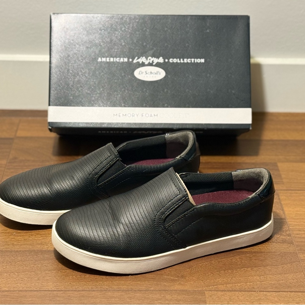 Dr. Scholl’s Memory Foam Black Slip-On Sneakers